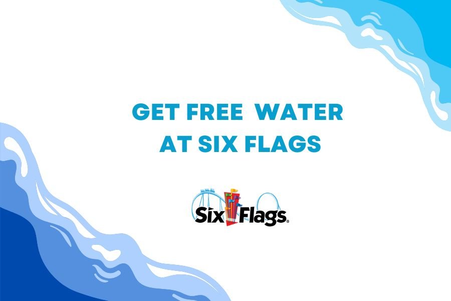 water at Six Flags